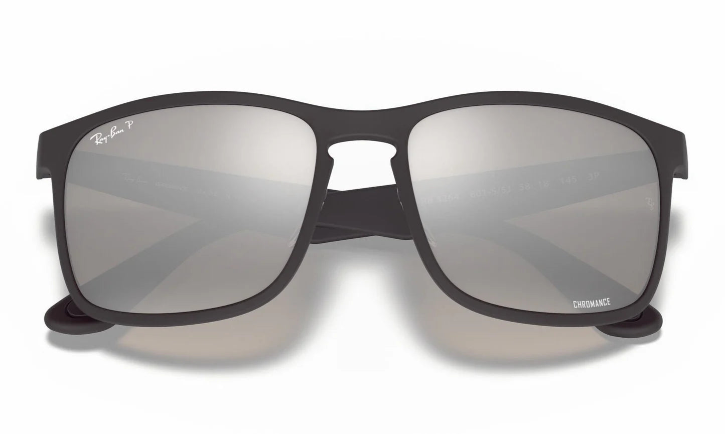RAY BAY 0RB4264 SIZE58 MATTER BLACKW/GREY MIRROR SILVER