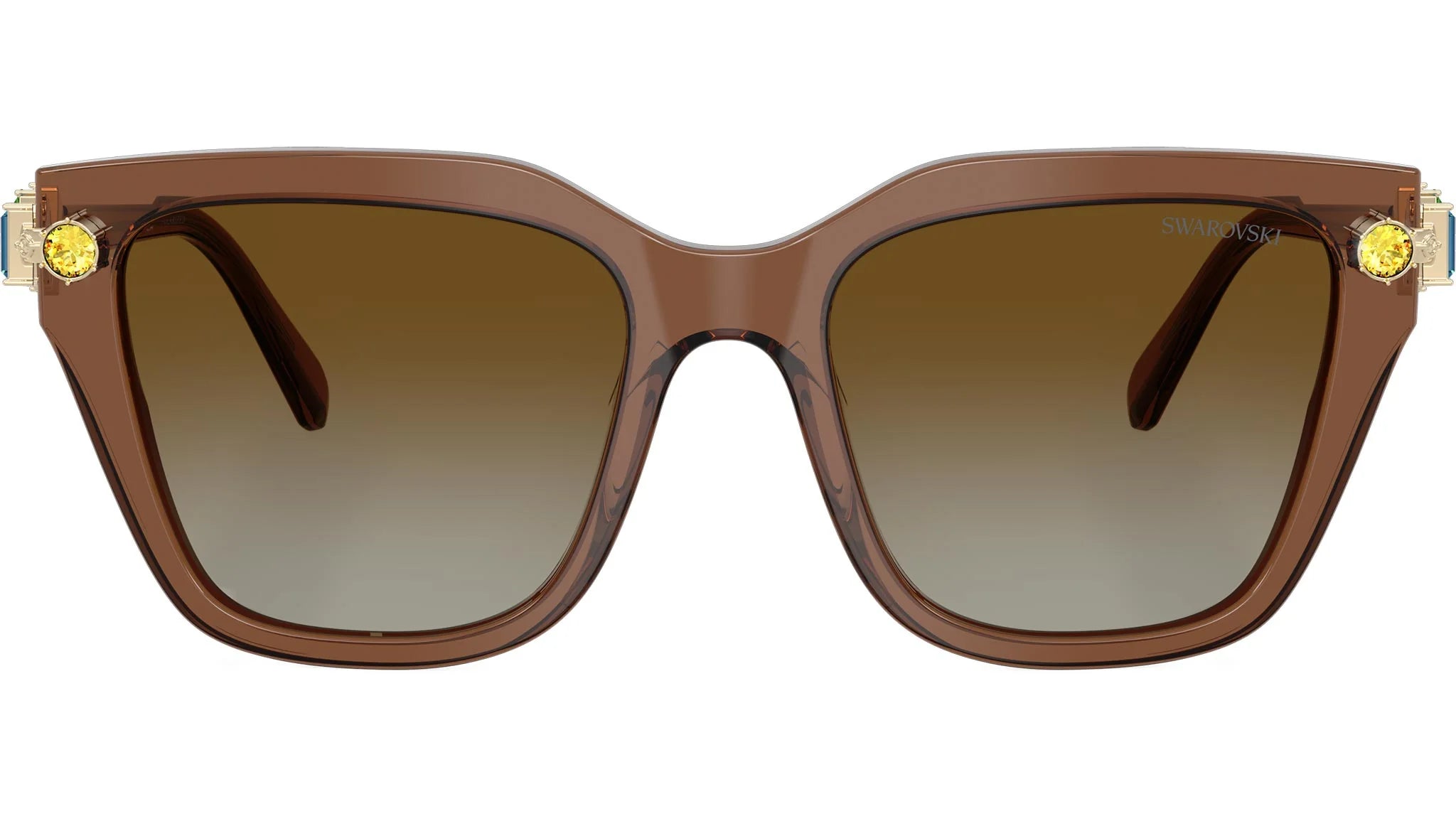 SWAROVSKI 0SK6041F 10027353 HAVANA W/DARK BROWN