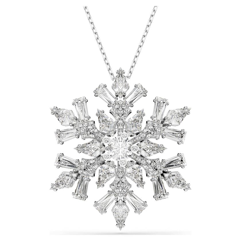 5693226 PEND BROOCH WHITE/RHS