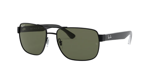 RAYBAN 0RB3530 SIZE 58 BLACK W/GREEN