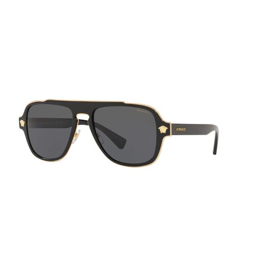 VERSACE 0VE2199 SIZE 56 BLACK W/DARK GREY