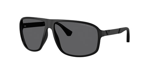 EMPORIO ARMANI 0EA4029 SIZE 64 MATTE RUBBER BLACK W/GRADIENT GREY