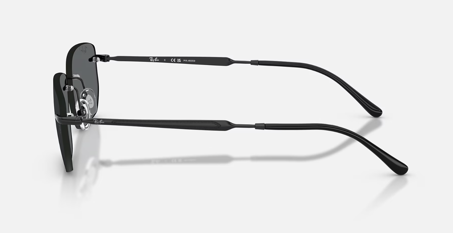 RAY BAN 0RB3768 002/8156 BLACK W/DARK GREY POLAR