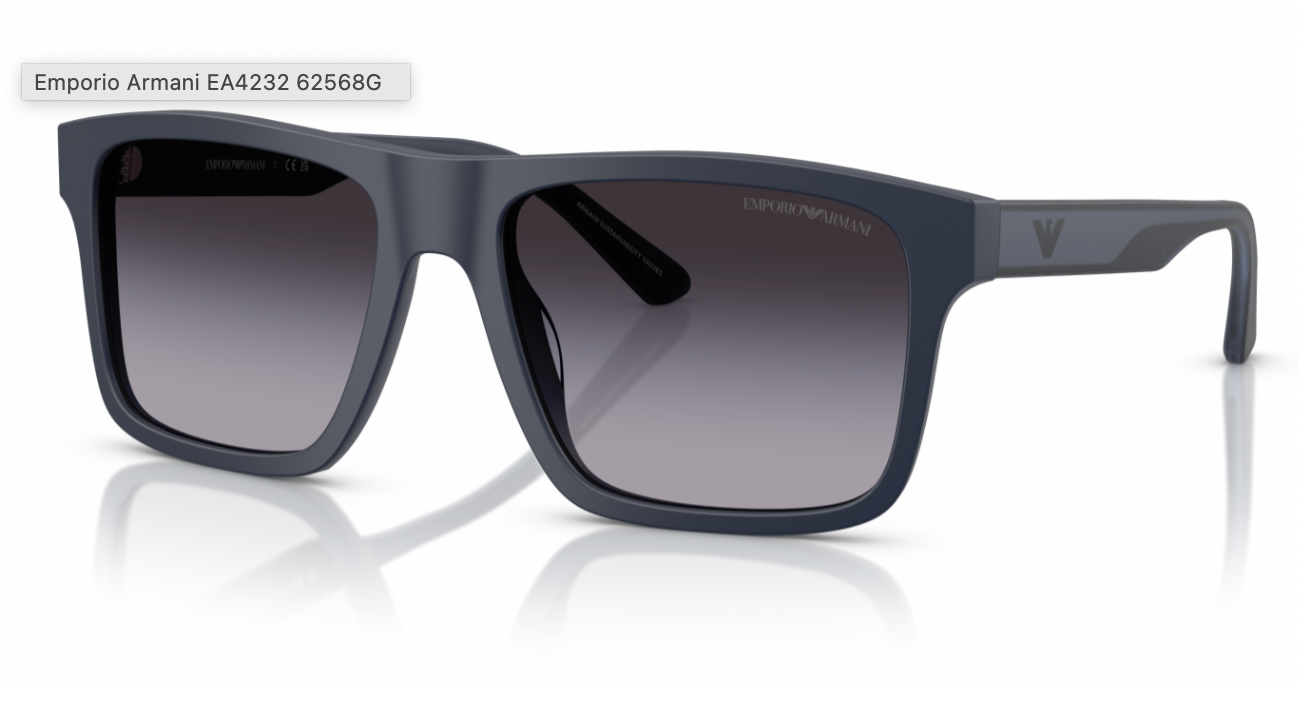 ARMANI 0EA4232 62568G57 MATTE BLUE W/GREY GRADIENT