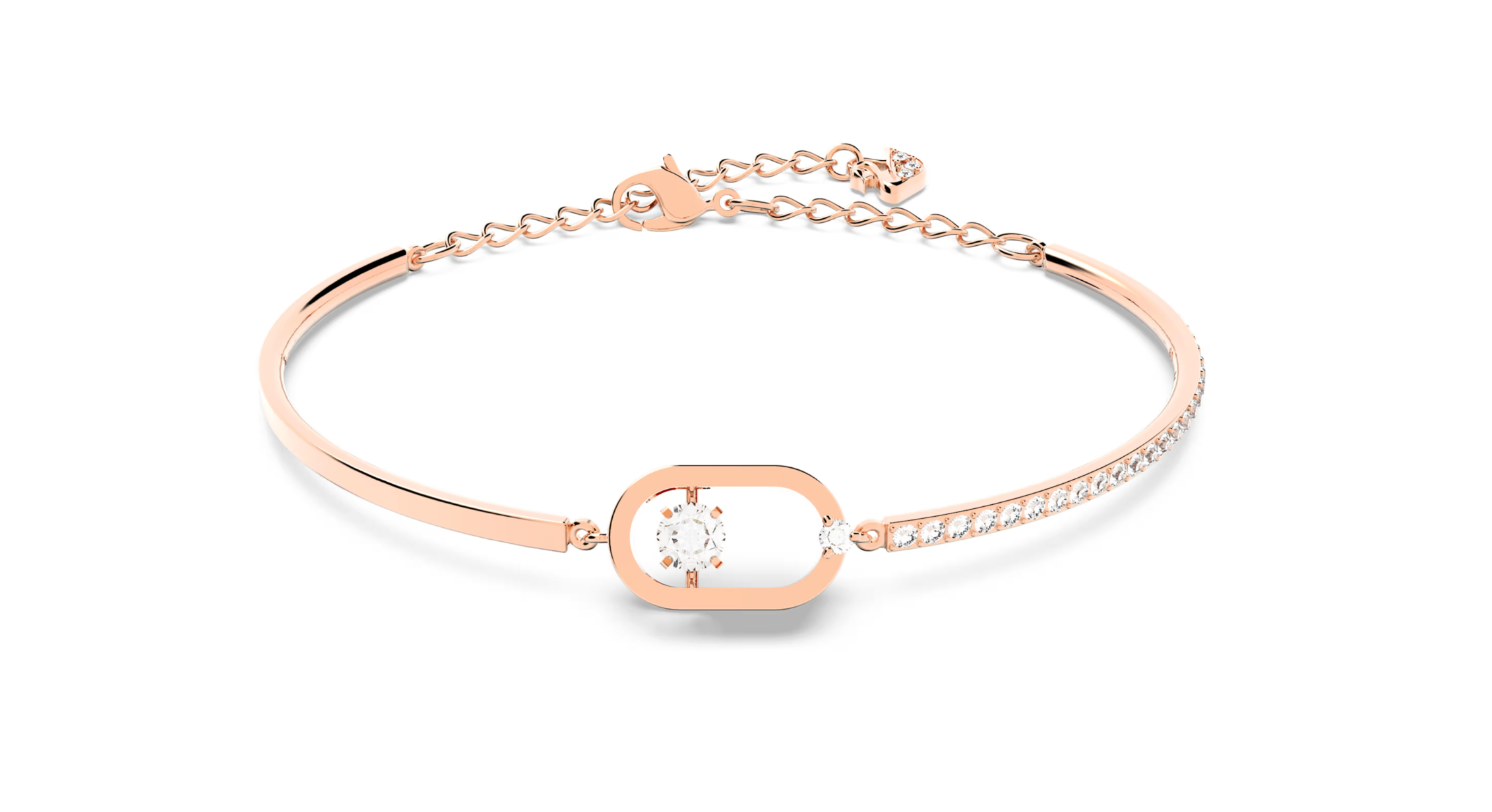 5472382 UNA: BR ACELET OVAL CZWH/ROS M