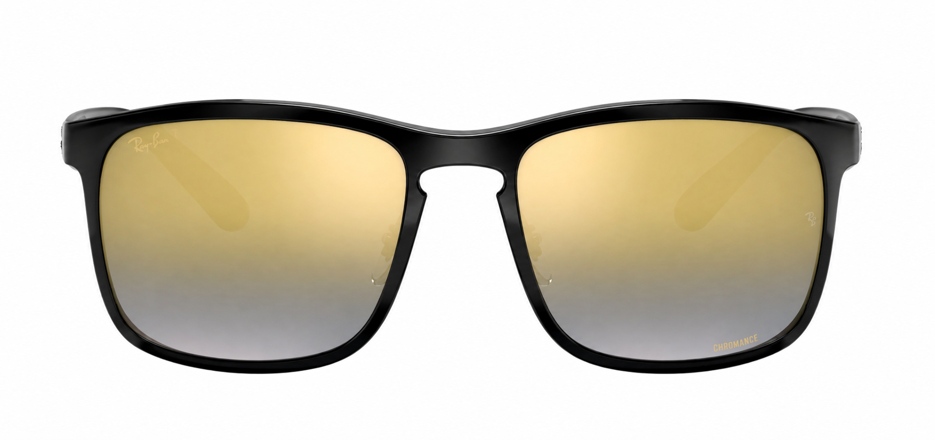 RAY BAN 0RB4264 SIZE58 BLACK W/BLUE MIR GOLD GRADIENT POLAR