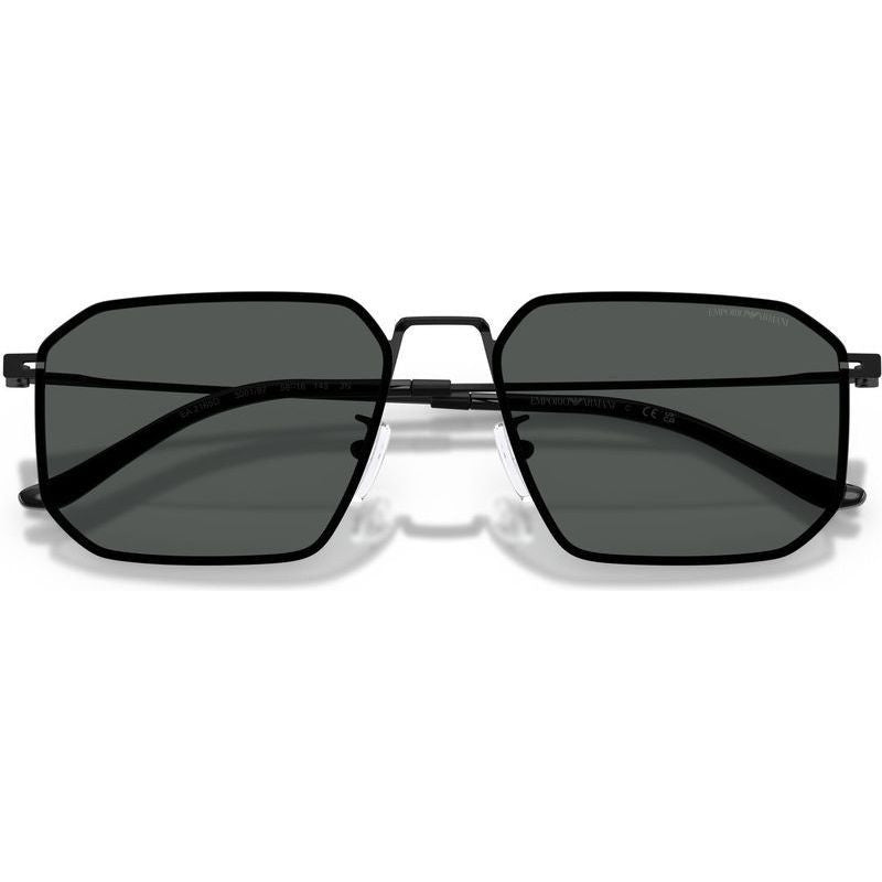 EMPORIO ARMANI 0EA2165D SIZE 58 MATTE BLACK W/DARK GREY