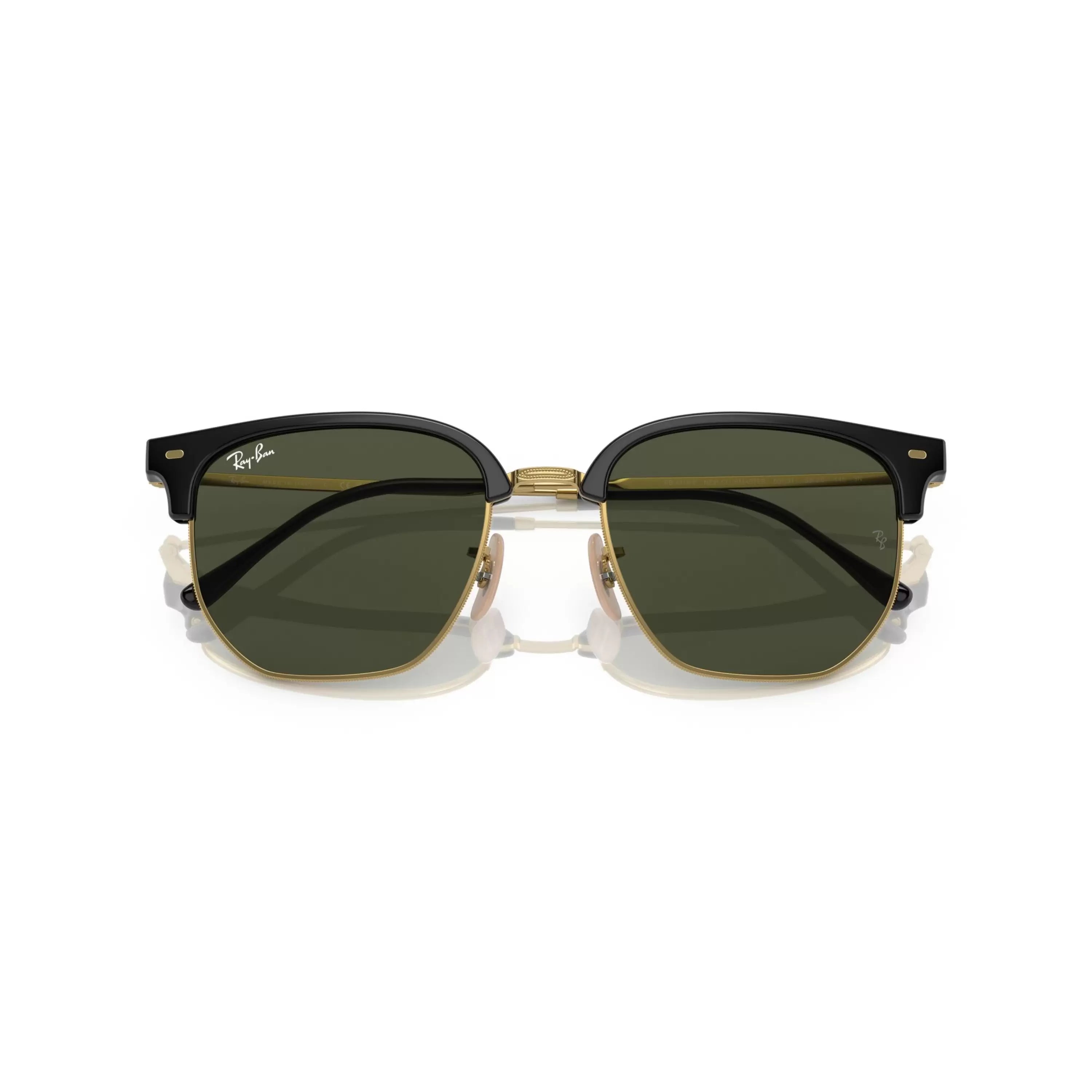 RAY BAN 0RB4416 SIZE53 NEW CLUBMASTER BLACK ON ARISTA W/GREEN