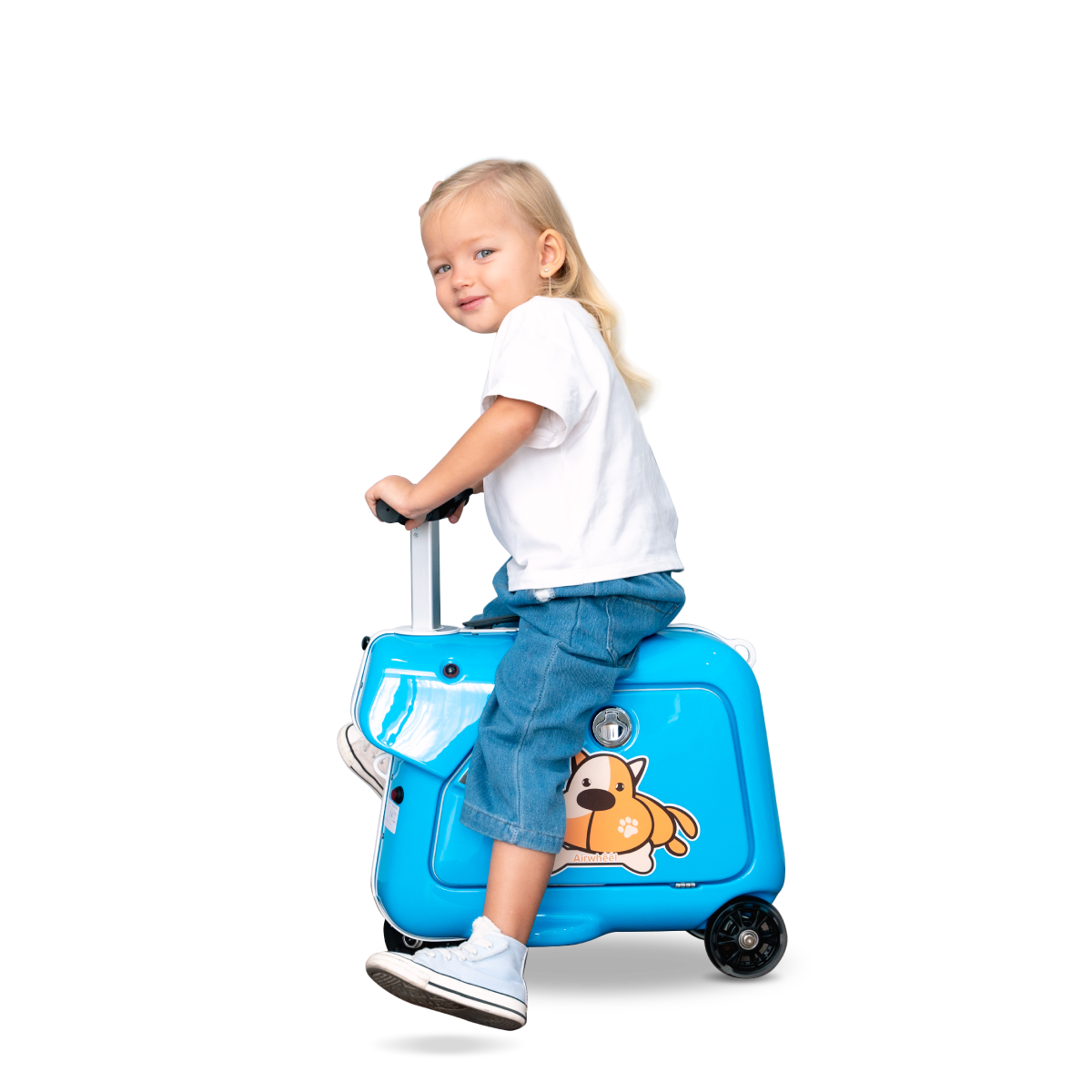 Airwheel SQ3 BLUE– Smart Kids’ Rideable Suitcase