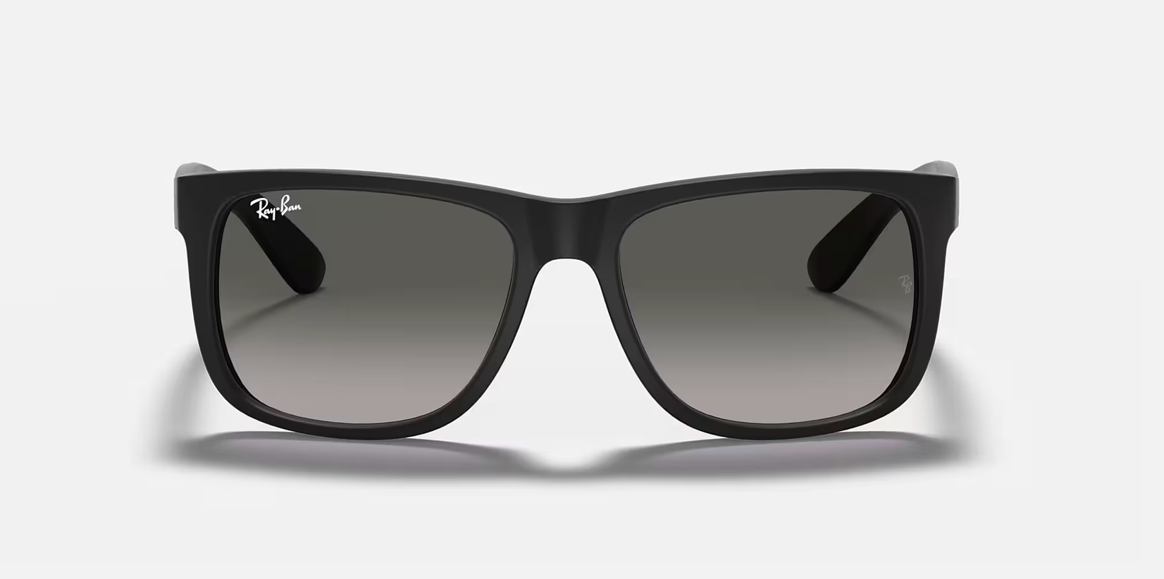 RAY BAN 0RB4165 SIZE55 JUSTIN BUBBER BLACK W/LIGHT GREY GRADIENT GREY