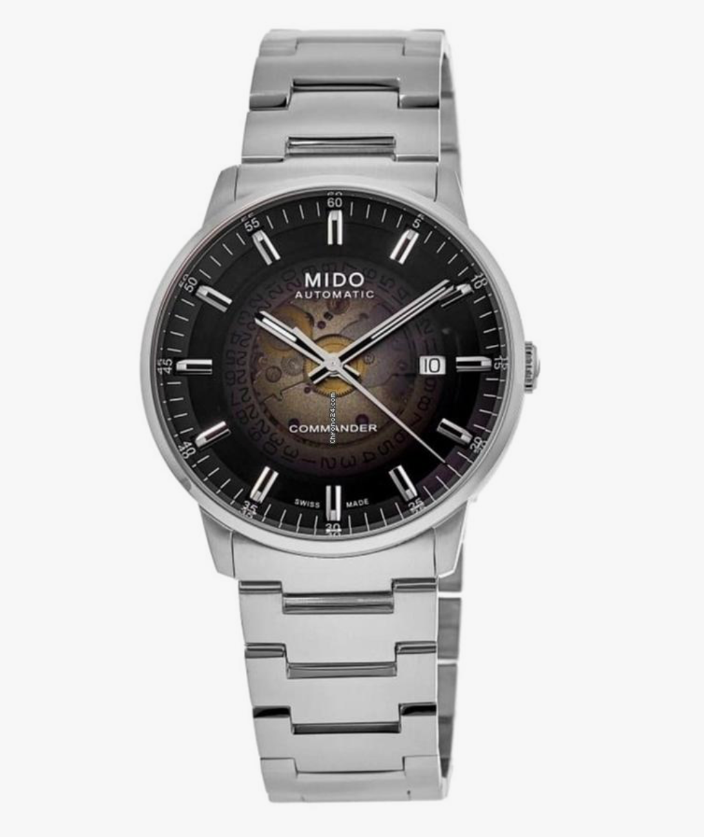 MIDO M0214071141100 COMMANDER II/GR/A/ST/BLACK