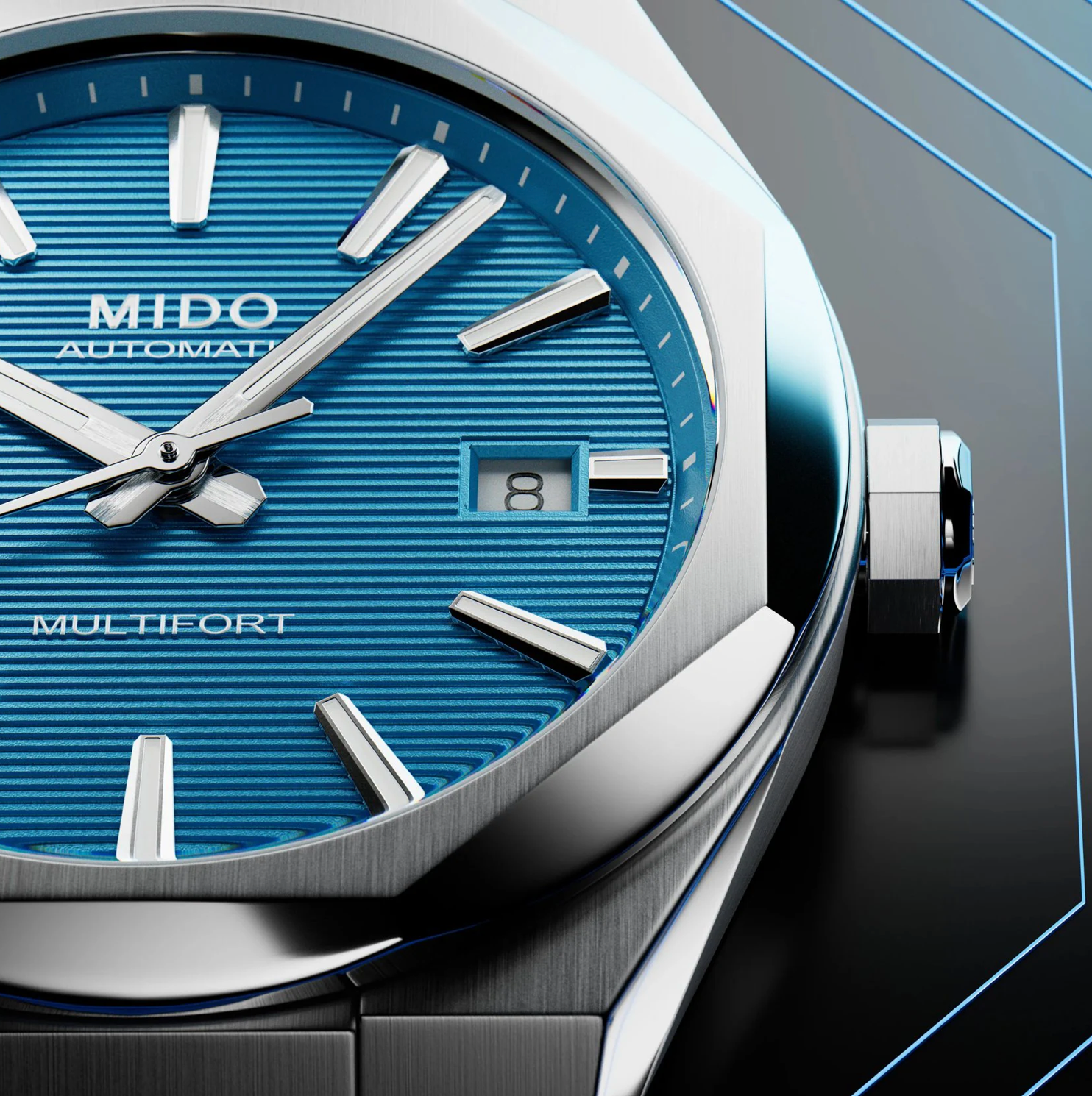 MIDO Multifort 8 One Crown M055.507.11.041.00 - 38.4 X 40MM