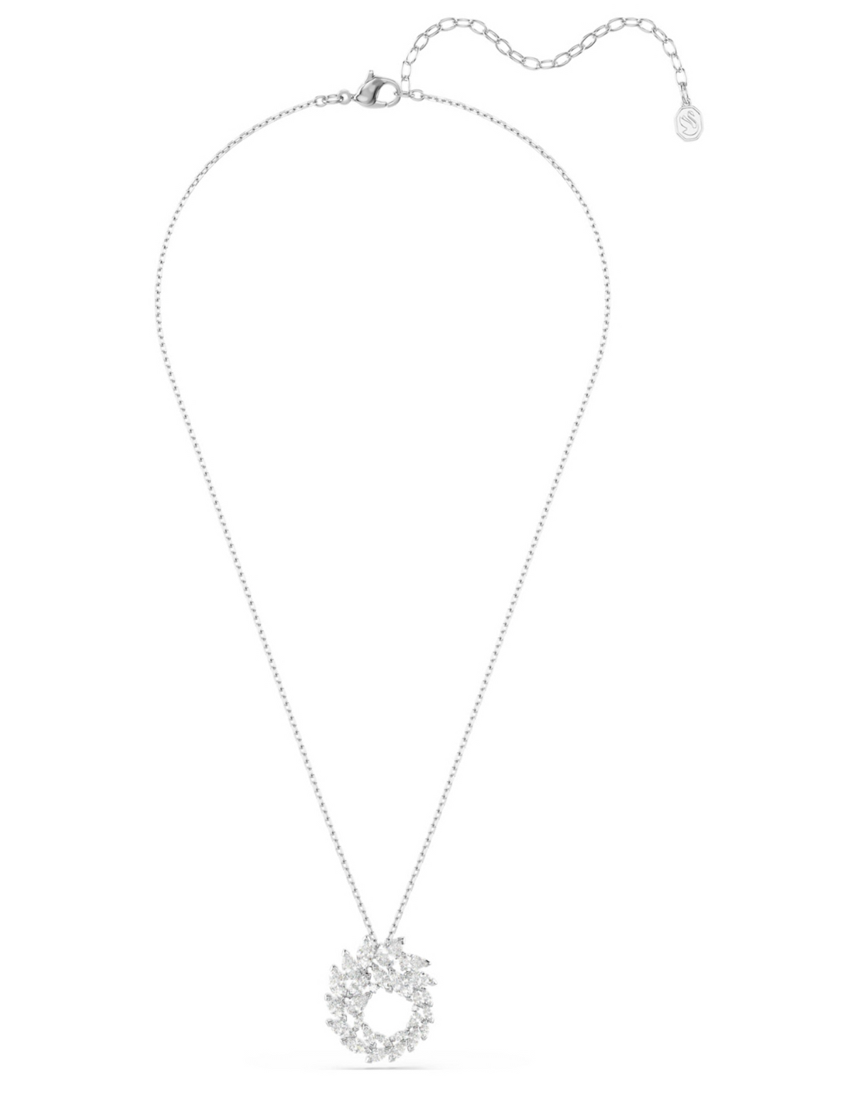 5759837 Mesmera pendant Marquise cut, White, Rhodium plated