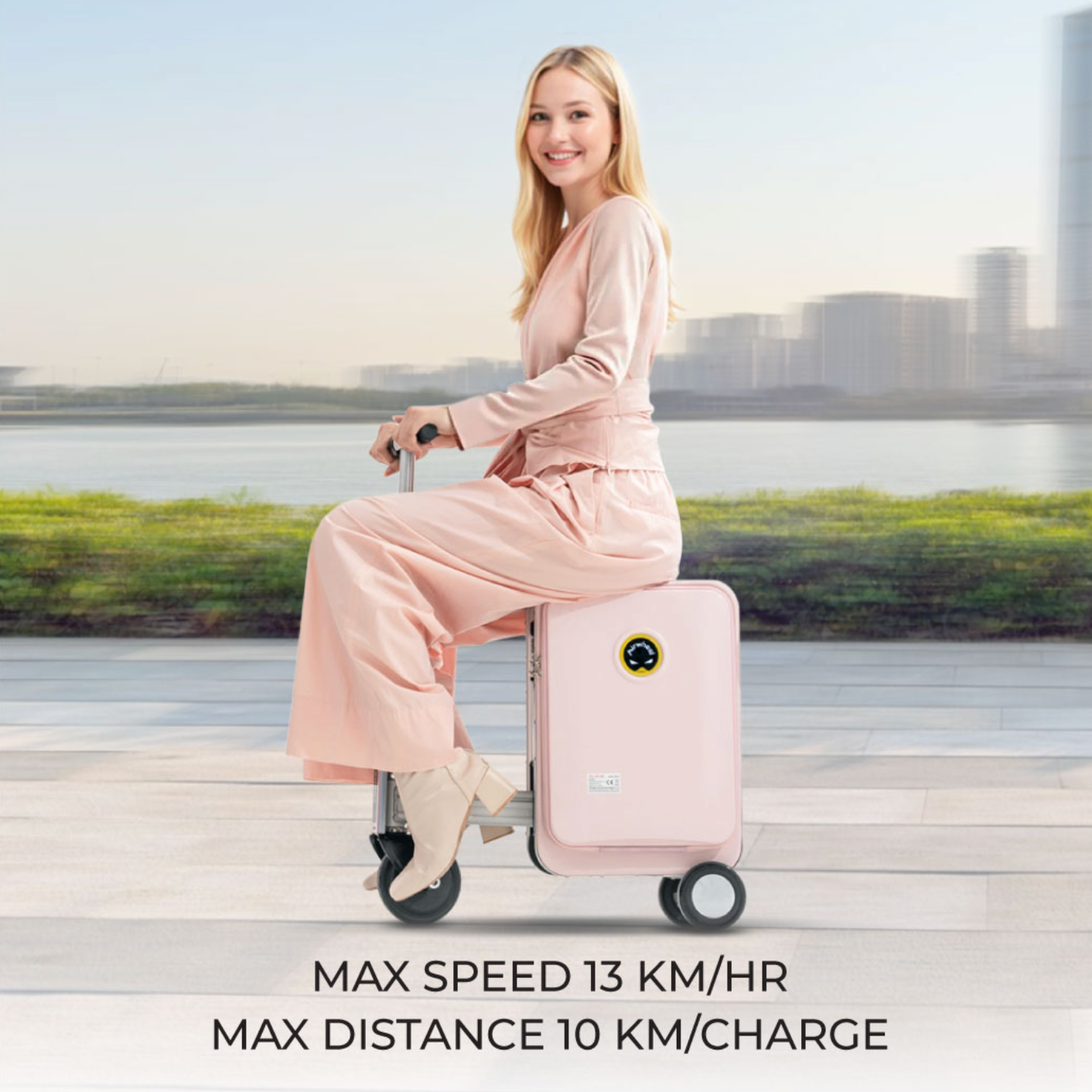 Airwheel SE3SL Pink – Premium Smart Rideable Suitcase