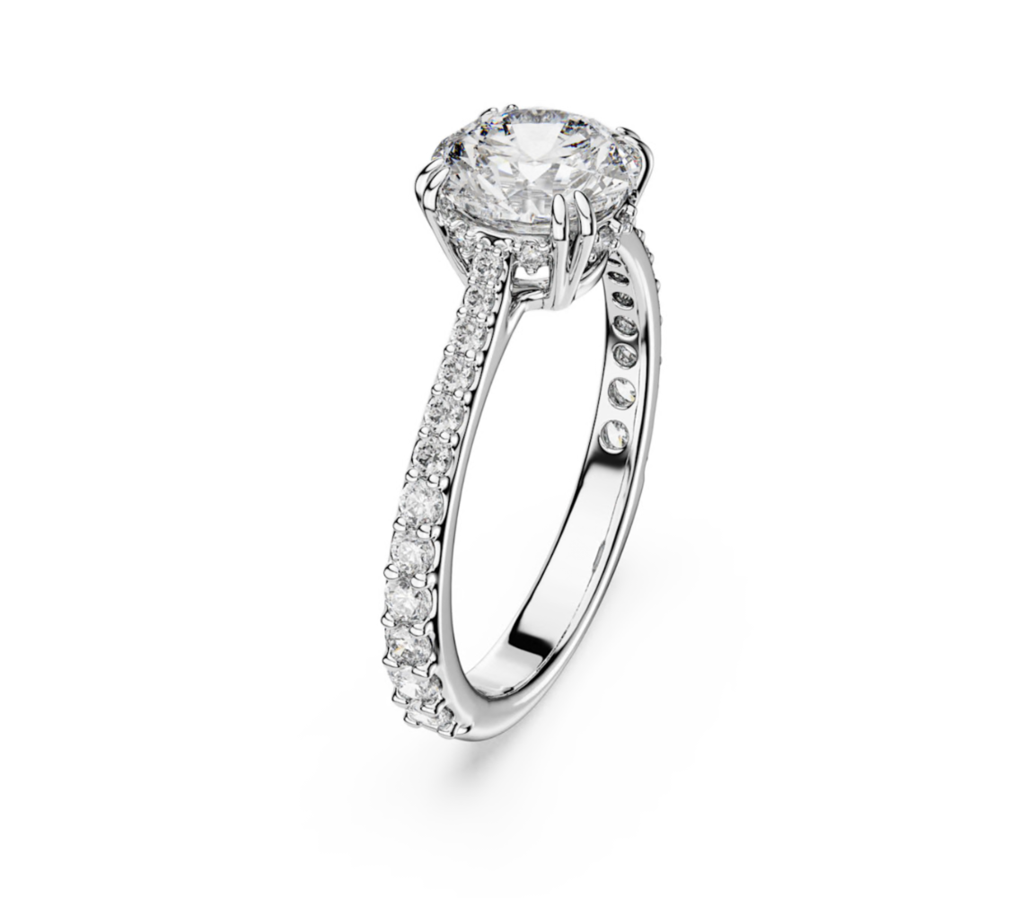 5717934 RE STILLA:RING COCR PAVE WHITE/UPD 55