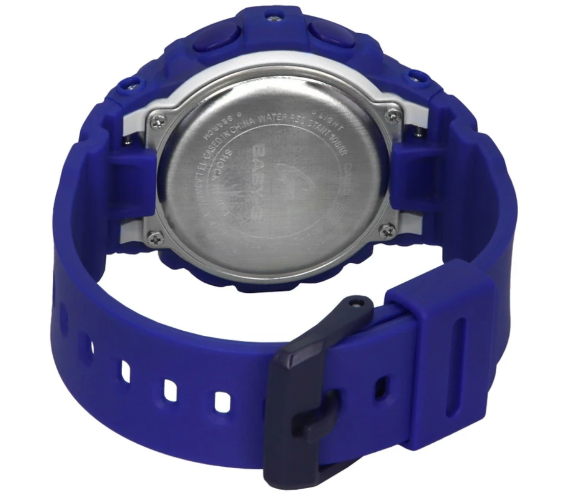 BGA280DN-2A BABY G DUO DANCE IN NEON BLUE CASE AND RESIN BAND