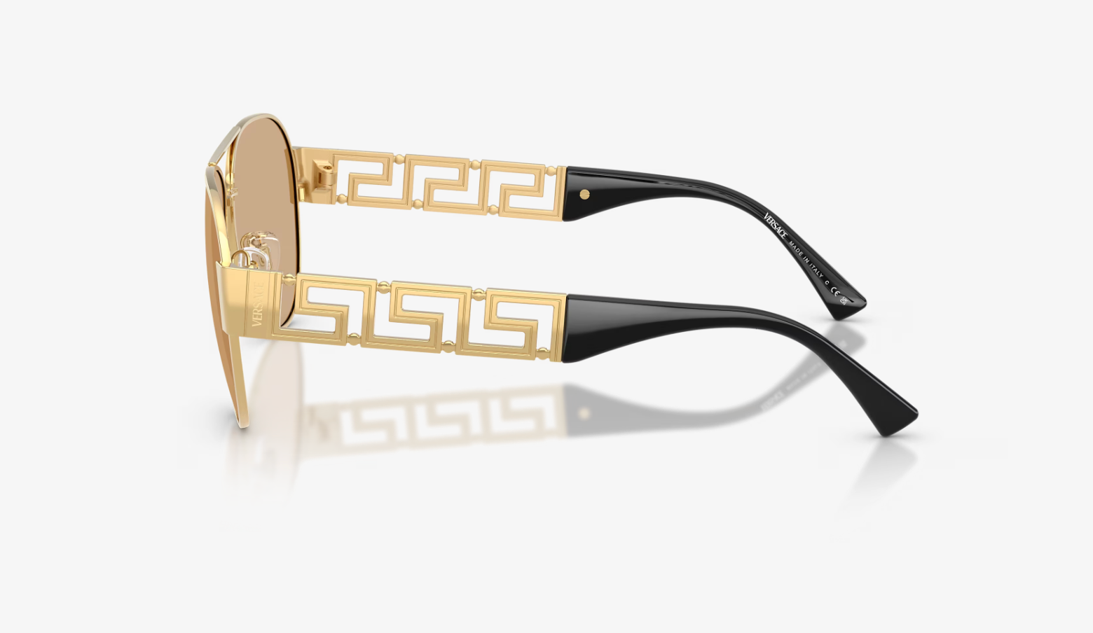 VERSACE OVE2289 1002D861 GOLD W/LIGHT YELLOW MIRROR SILVER INT