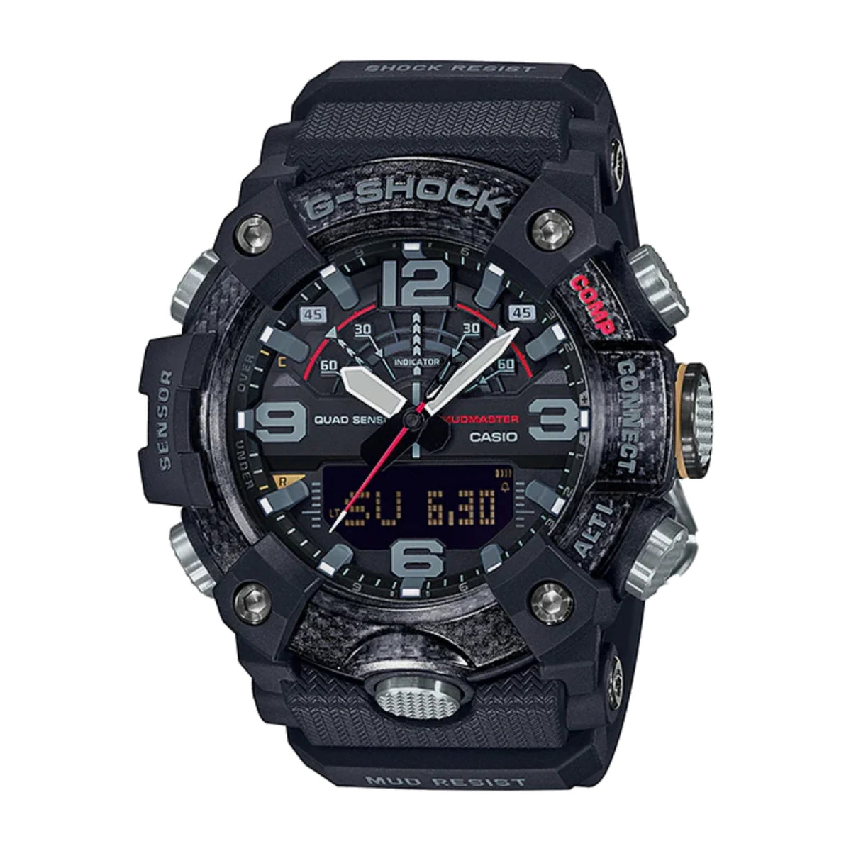GGB100-1A G SHOCK DUO MUDMASTER QUAD SENS,BLACK RESIN