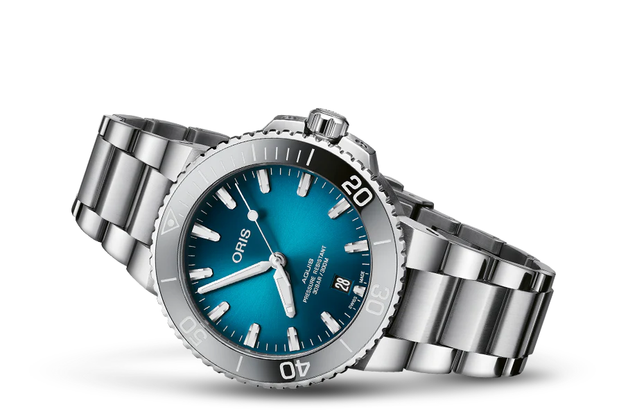 Oris Acquis Date-Blue Dial