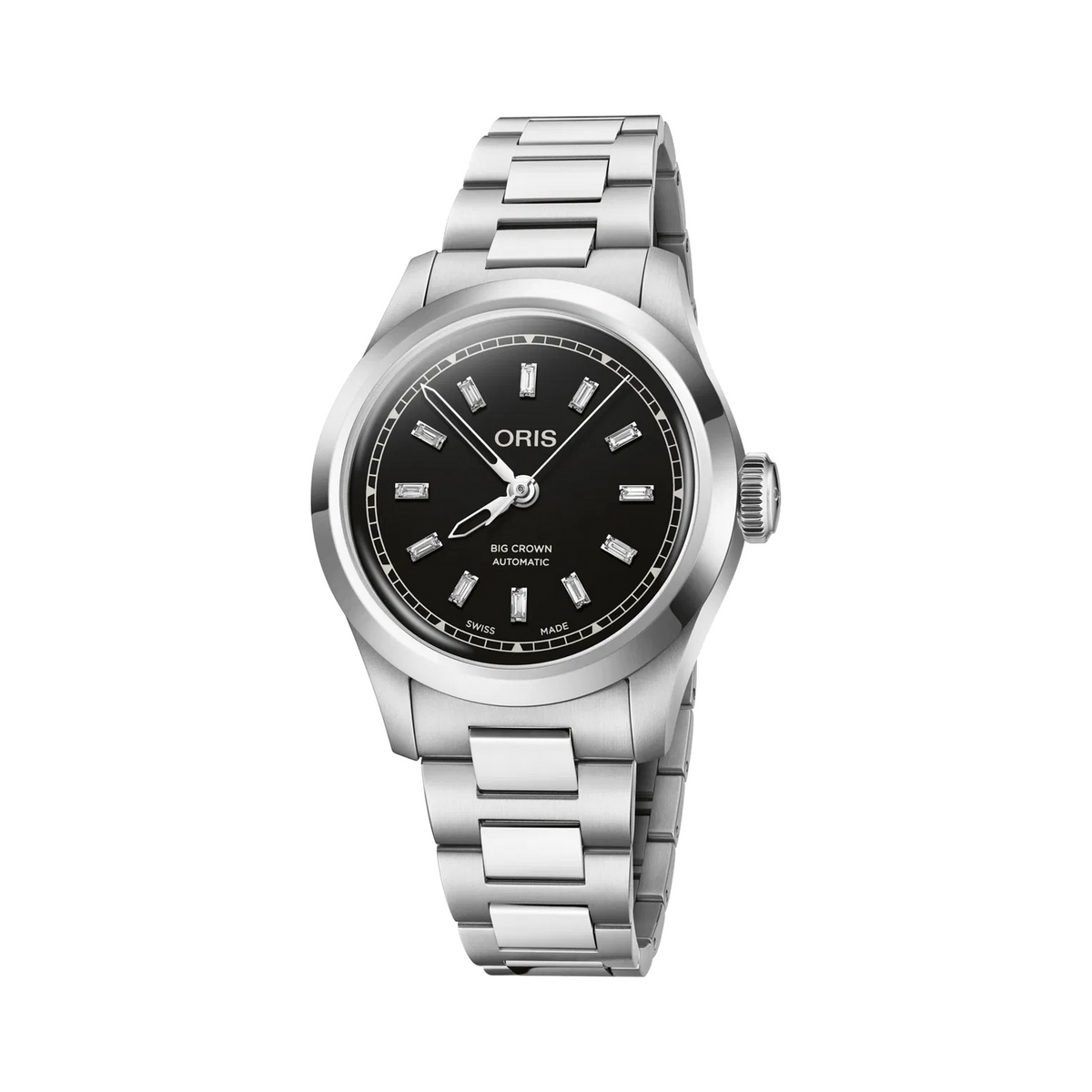 01 531 7797 4094-07 8 17 06 Oris Big Crown Diamond - Dial: Black, Strap: MB steel