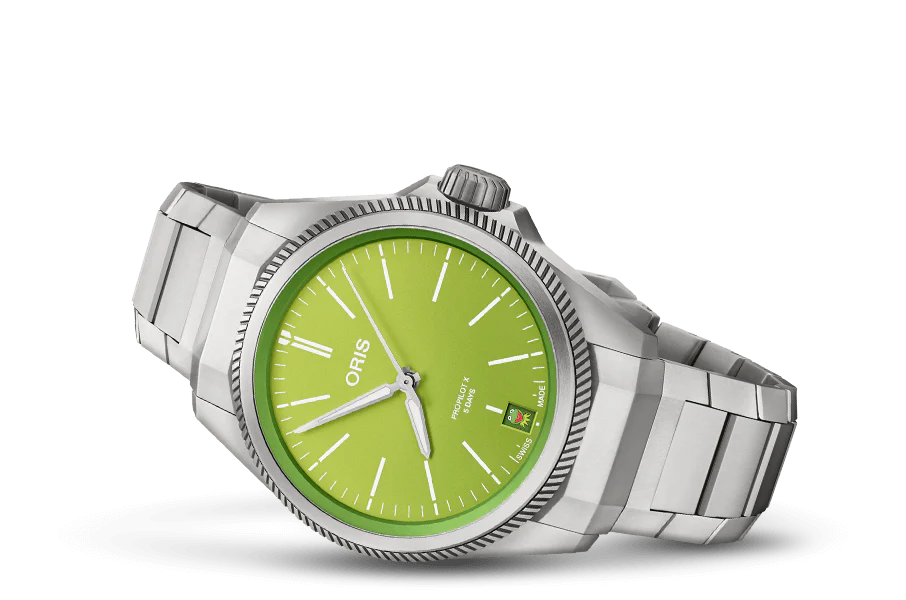 Oris-ProPilot X Kermit Edition, Dial:Green, Strap: MB Titanium
