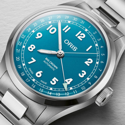 Oris Big Crown Pointer Date Dial:blue arab num Mb ST