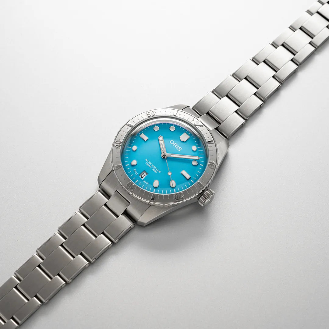 Oris Divers Sixty-Five - Dial: Blue, Strap: MB steel polished