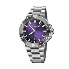 Oris Aquis Date Taste of Summer - Dial: Violett, Strap: MB steel polished