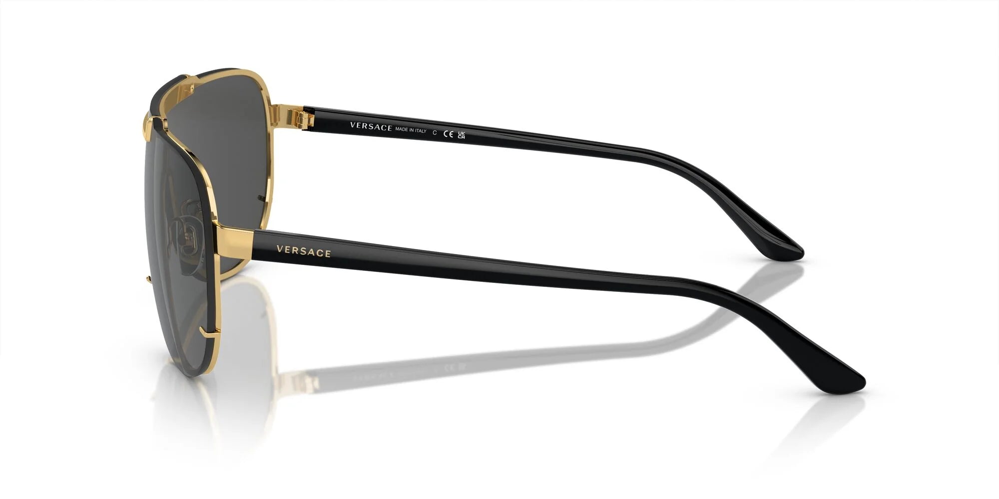 VERSACE 0VE2140 SIZE 40 GOLD W/DARK GREY