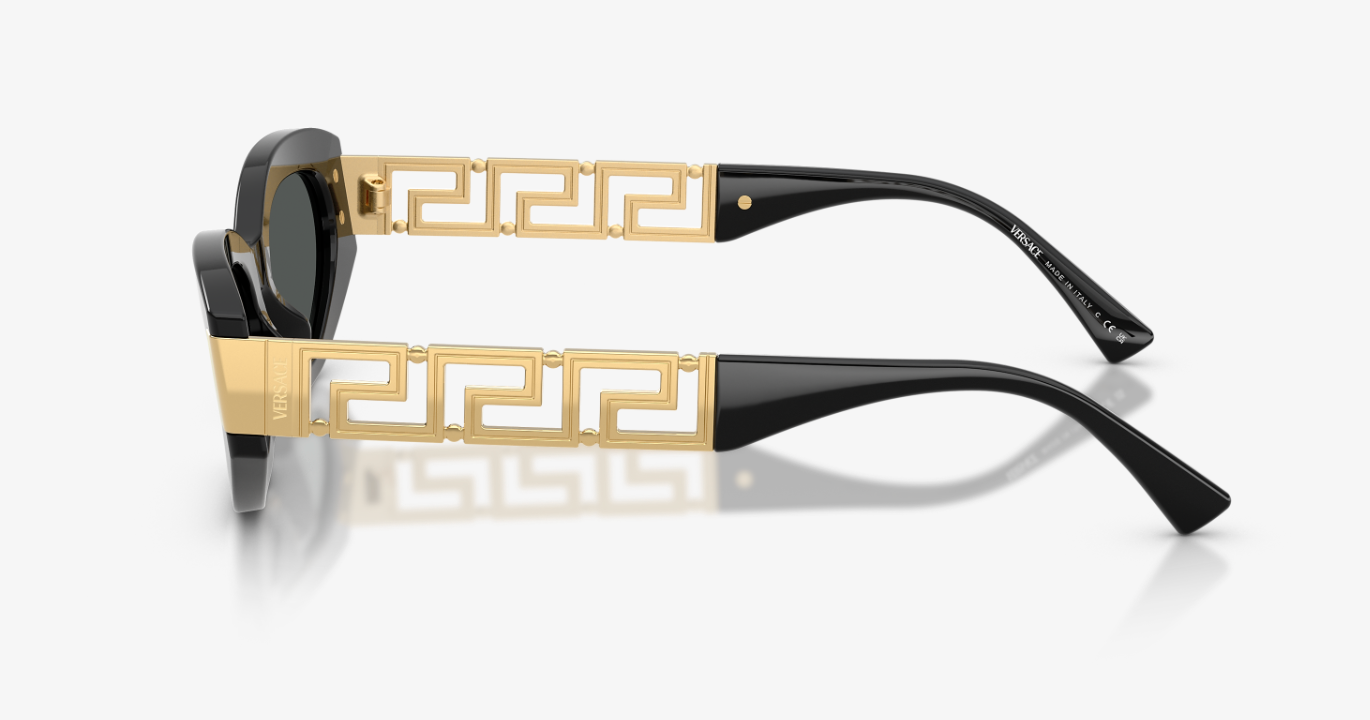 VERSACE 0VE4501F GB1/8757 BLACK W/DARK GREY