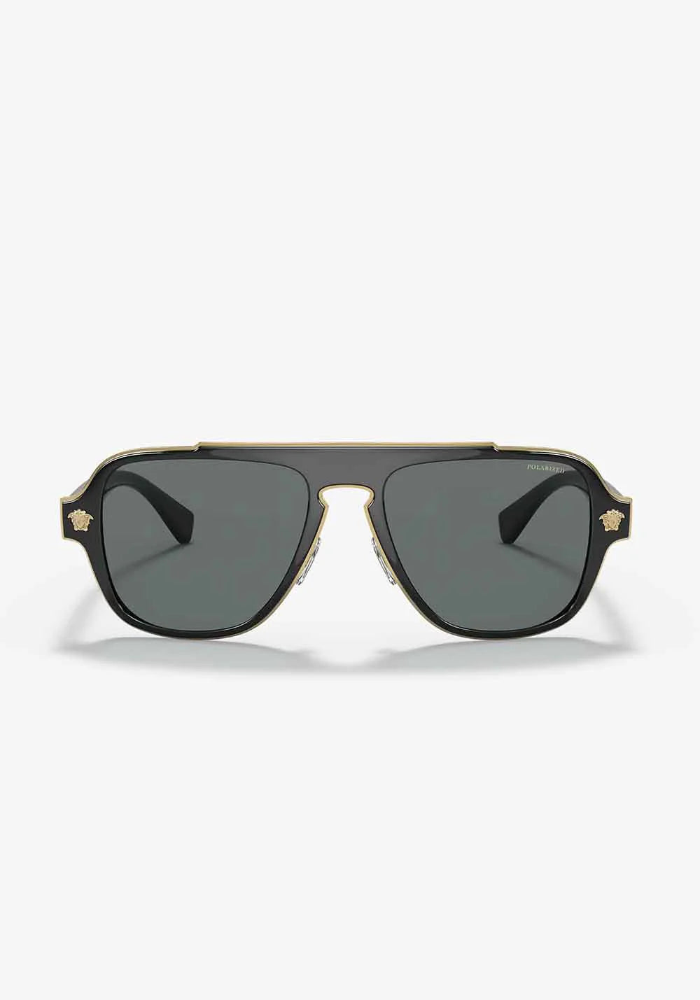 VERSACE 0VE2199 SIZE 56 BLACK W/DARK GREY