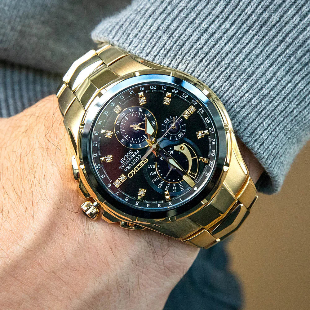 SEIKO SSC572P1 COUTRA MENS CHRONOGRAPH PERPETUAL