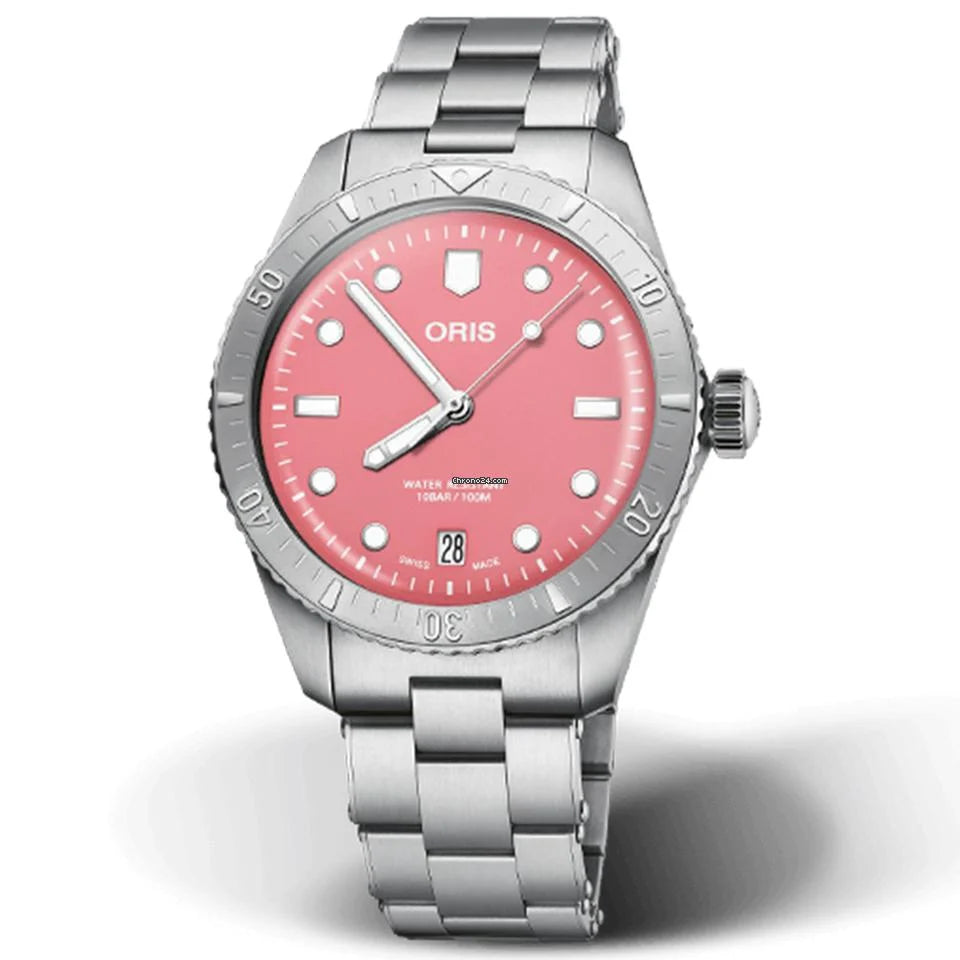 Oris Divers Sixty-Five - Dial: Red, Strap: MB steel polished