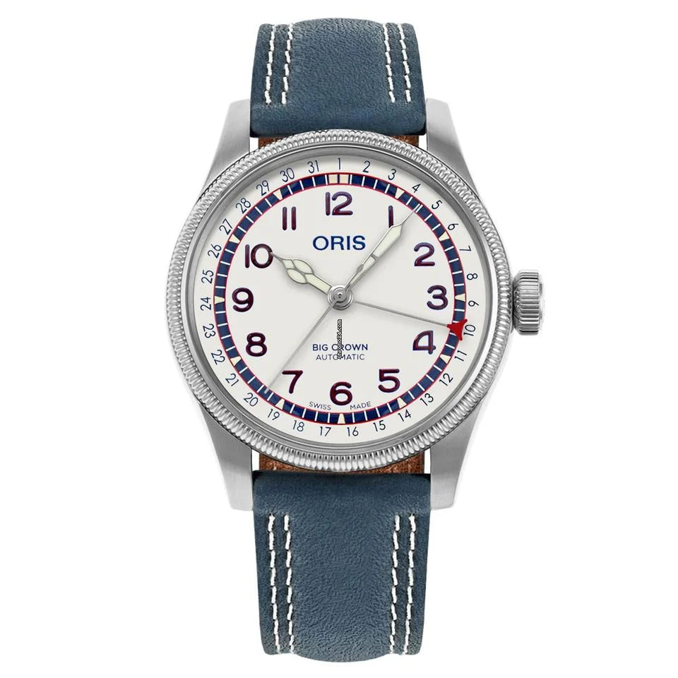 Hank Aaron Limited Edition - Dial: White, arab num, Strap: LS blue