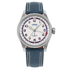 Hank Aaron Limited Edition - Dial: White, arab num, Strap: LS blue