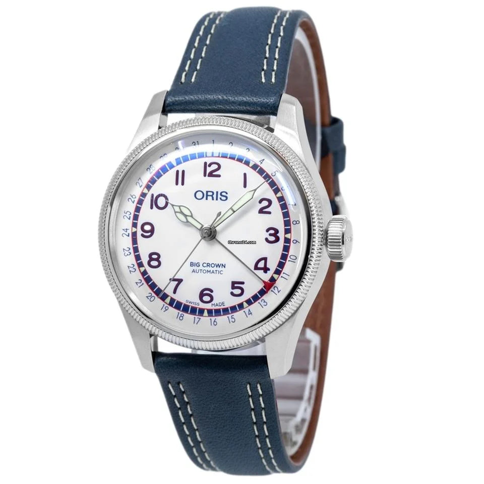 Hank Aaron Limited Edition - Dial: White, arab num, Strap: LS blue