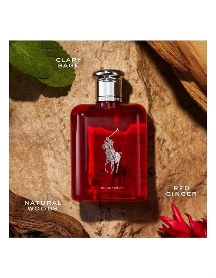 Ralph Lauren Polo Red, Eau de Parfum for Men, Energising and Luxurious Scent