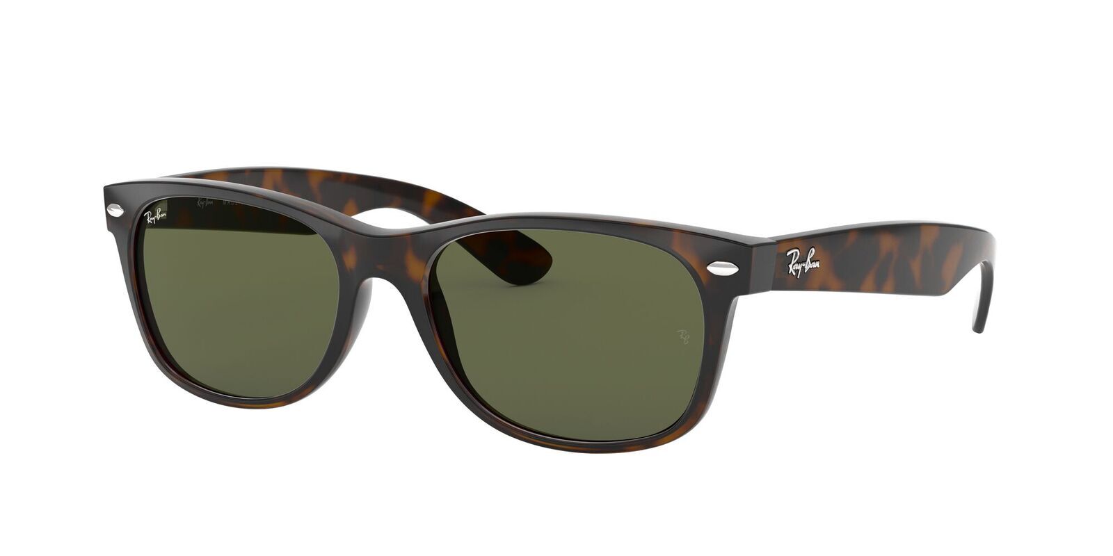 RAYBAN 0RB2132 SIZE55 NEW WAYFARER TORTOISE W/G-15 GREEN