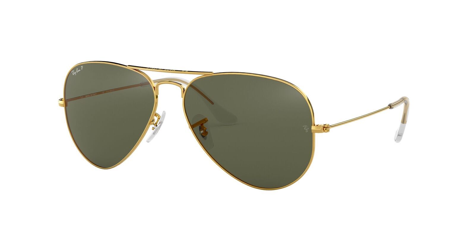 RAYBAN 0RB3025 SIZE 58 AVIATOR LARGE METAL ARISTA W /G-15 GREEN
