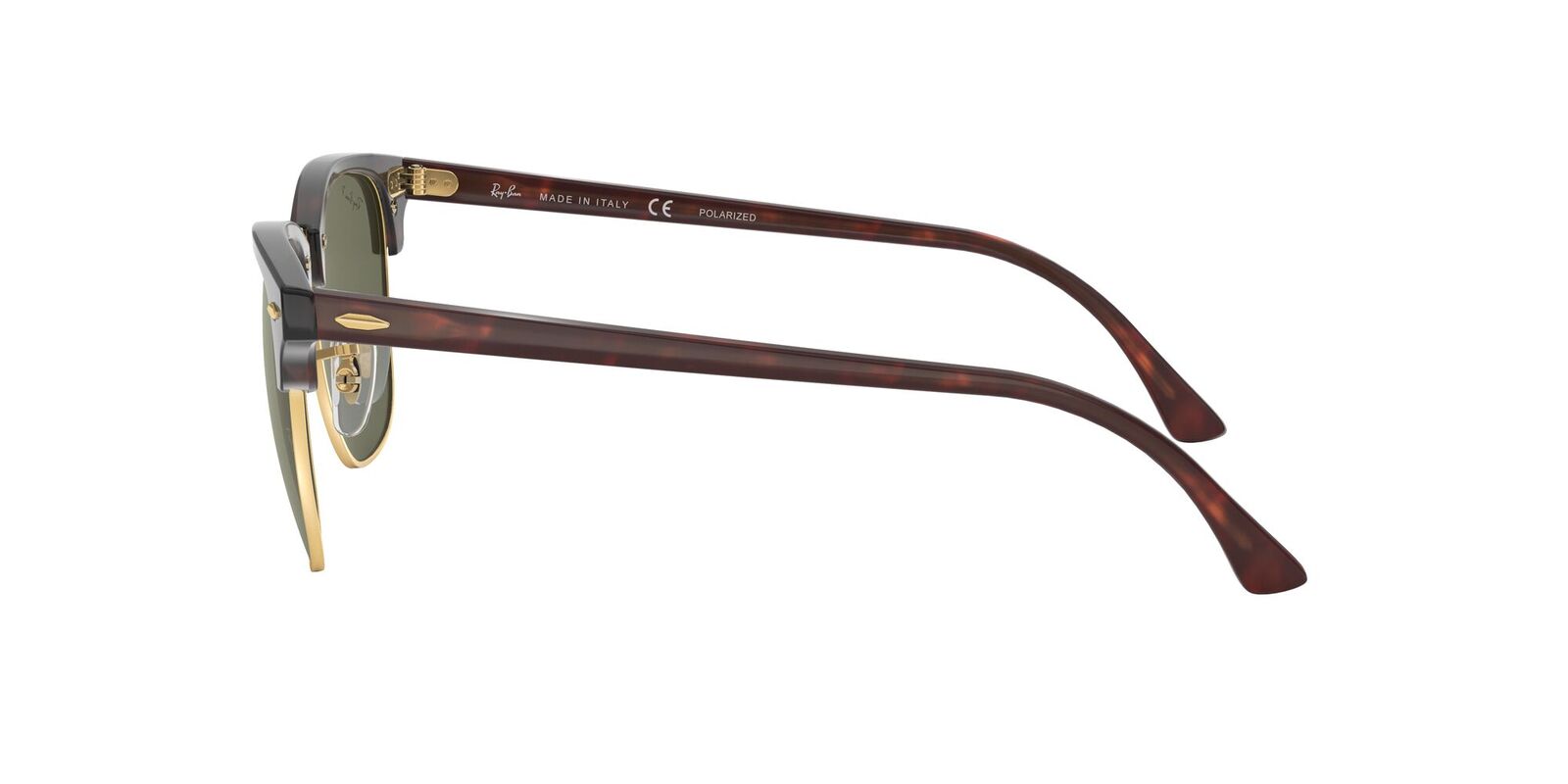 RAYBAN 0RB3016 SIZE 51 CLUBMASTER RED HAVANA  W/G-15 GREEN