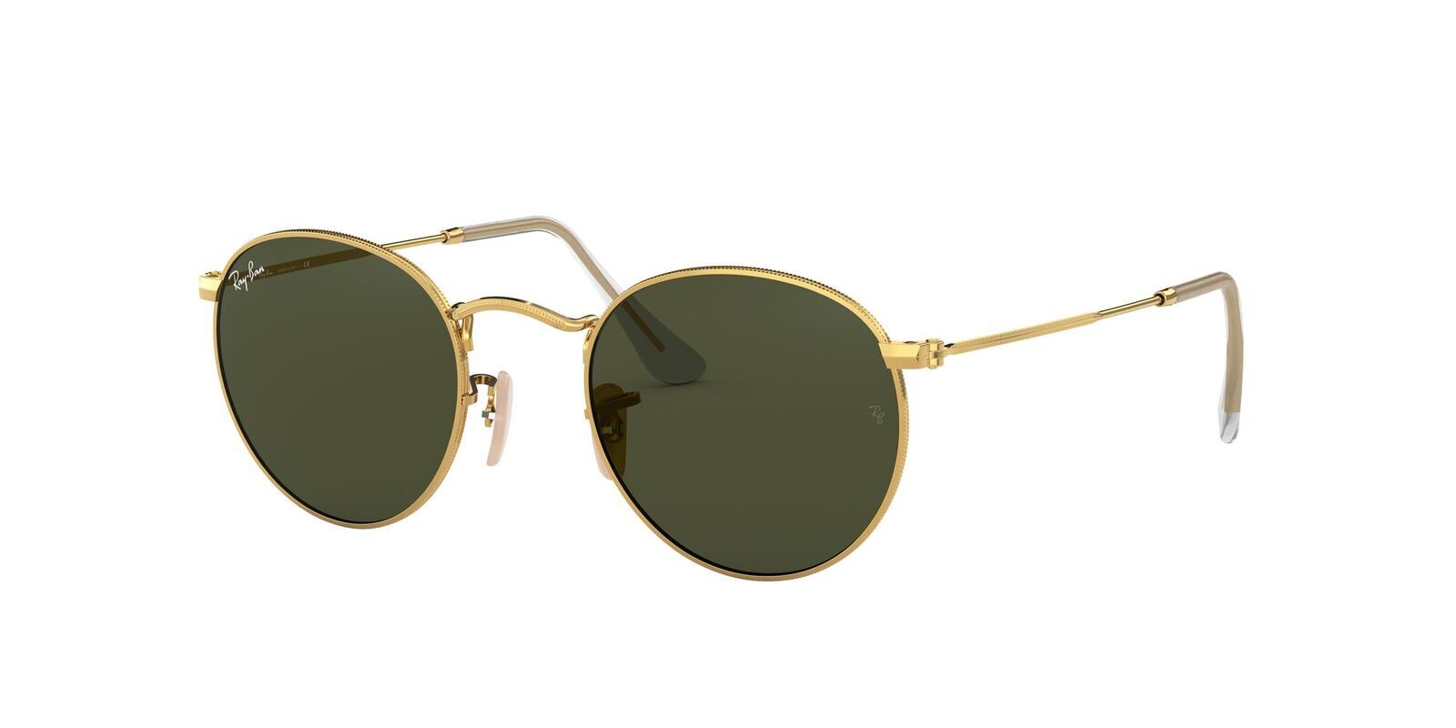 RAYBAN 0RB3447 SIZE 50 ROUND METAL ARISTA W/G-15 GREEN