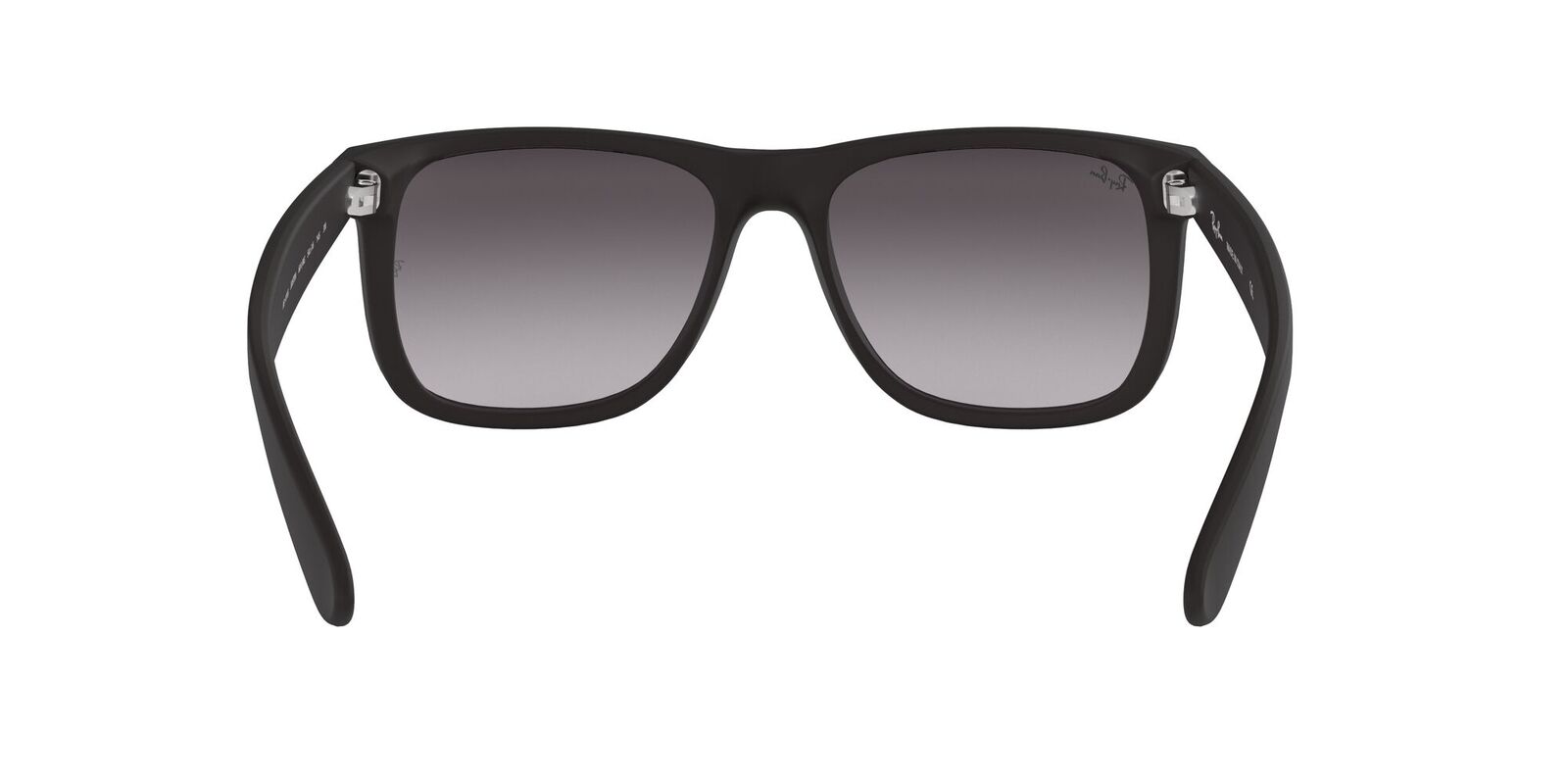 RAY BAN 0RB4165 SIZE 55 JUSTIN RUBBER BLACK W/LIGHT GREY GRADIENT DARK GR