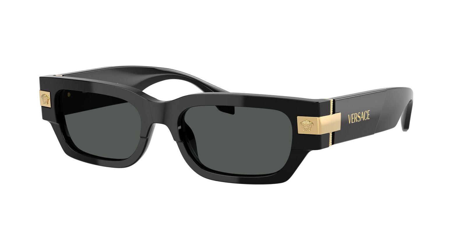 VERSACE 0VE4465 SIZE 53 BLACK W/DARK GREY