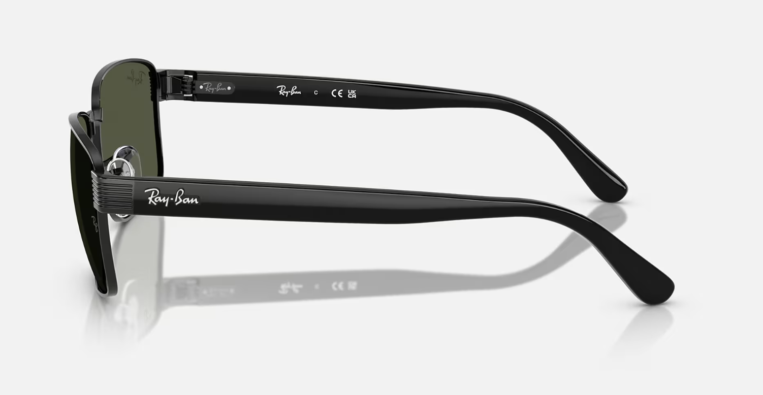 RAY BAN 0RB3750 002/3162 BLACK W/GREEN