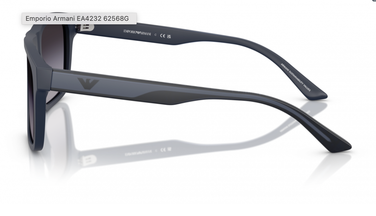 ARMANI 0EA4232 62568G57 MATTE BLUE W/GREY GRADIENT
