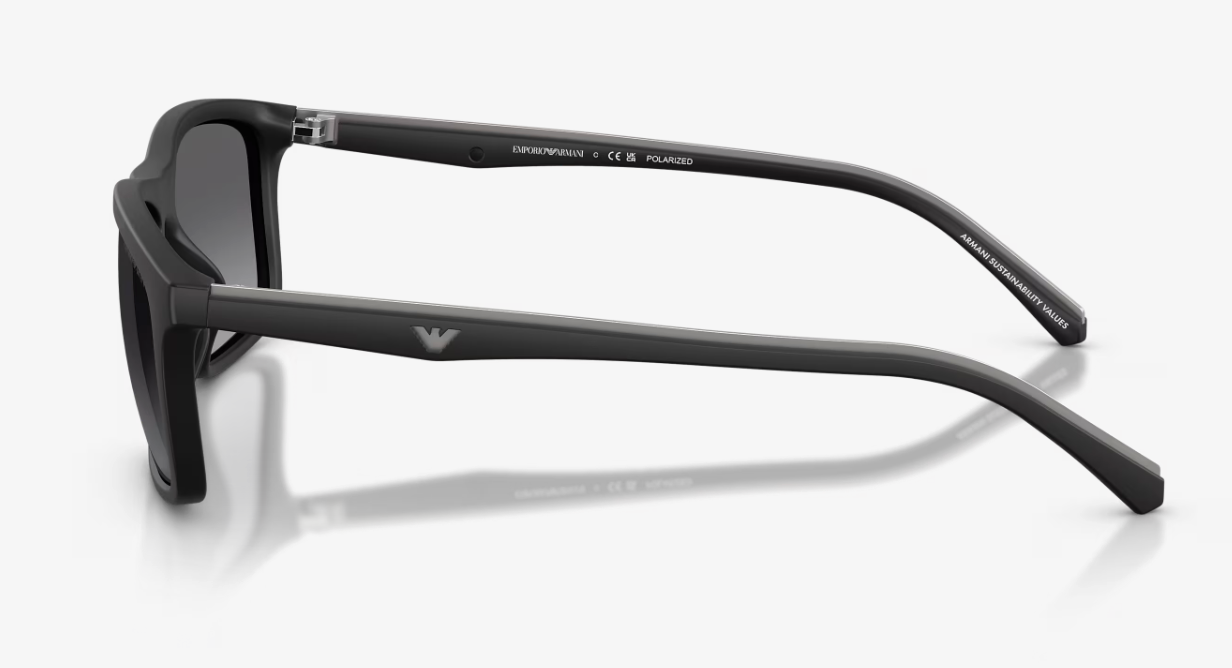 ARMANI 0EA4257U 50018157 MATTE BLACK W/GREY GRADIENT POLAR