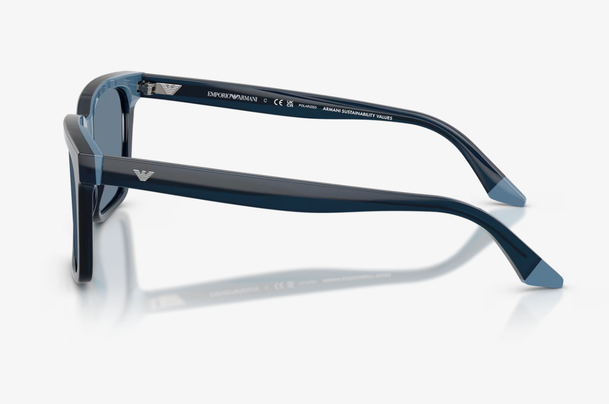 ARMANI 0EA4260 63172V55 SHINY OPAL BLUE/LIGHT BL W/BLUE POLAR