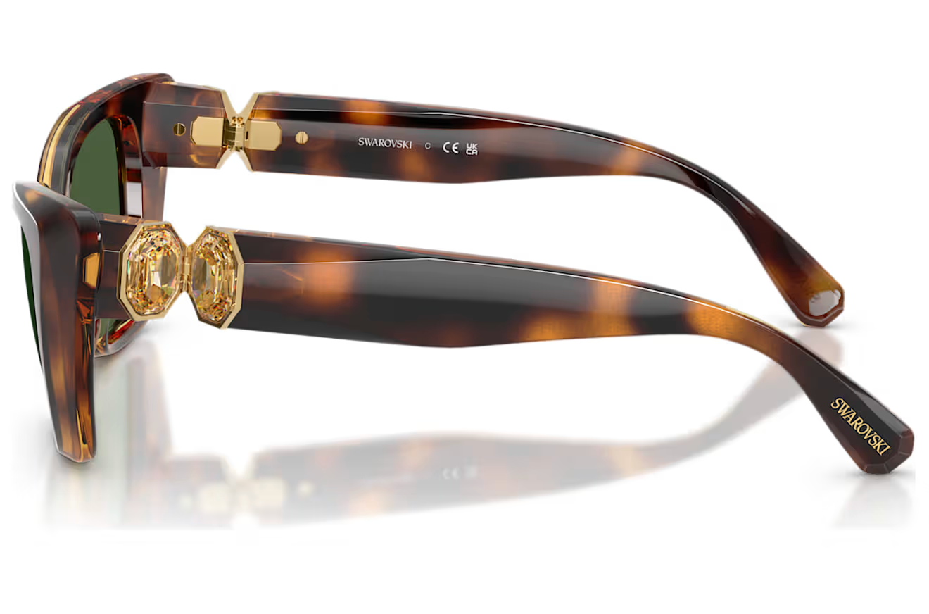 SWAROVSKI 0SK6048F 10847354 TRANSPARENT BROWN W/DARK BROWN