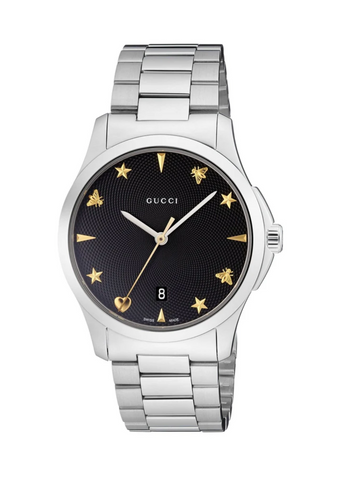 YA1264029A G-TIMELESS MD BLACK GUILLOCHE SIG