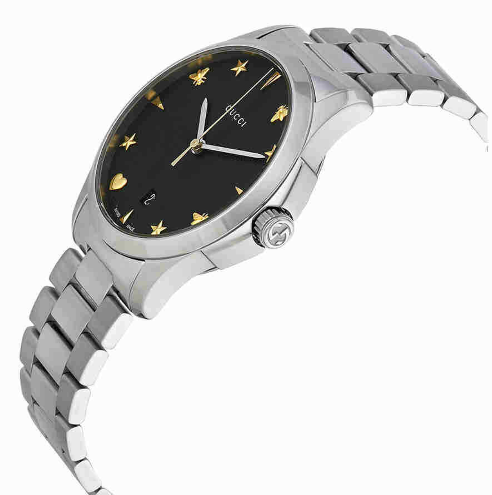 YA1264029A G-TIMELESS MD BLACK GUILLOCHE SIG